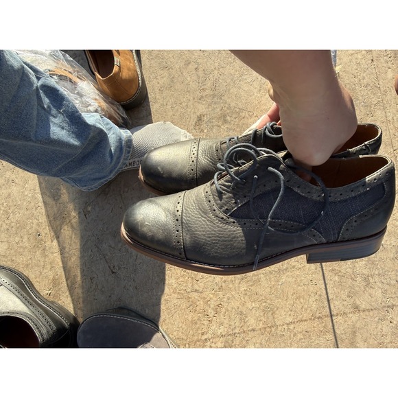 G.H. Bass Rannis 9.5M Brown Cap Toe Leather Oxford Dress Shoes - Picture 5 of 7